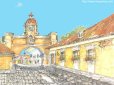 Watercolor of Antigua, Guatemala 